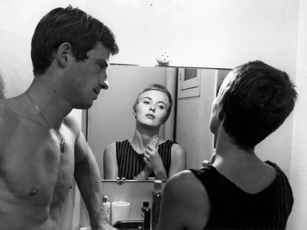Jean-Paul Belmondo and Jean Seberg in Jean-Luc Godard's 'Breathless' (1960)