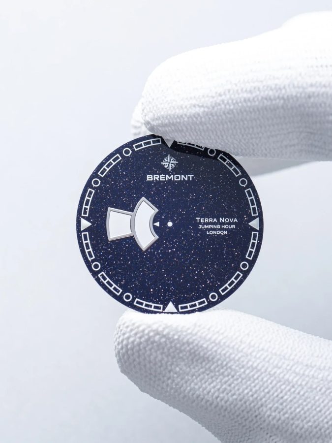 Each Aventurine dial is cut and polished using diamond tools