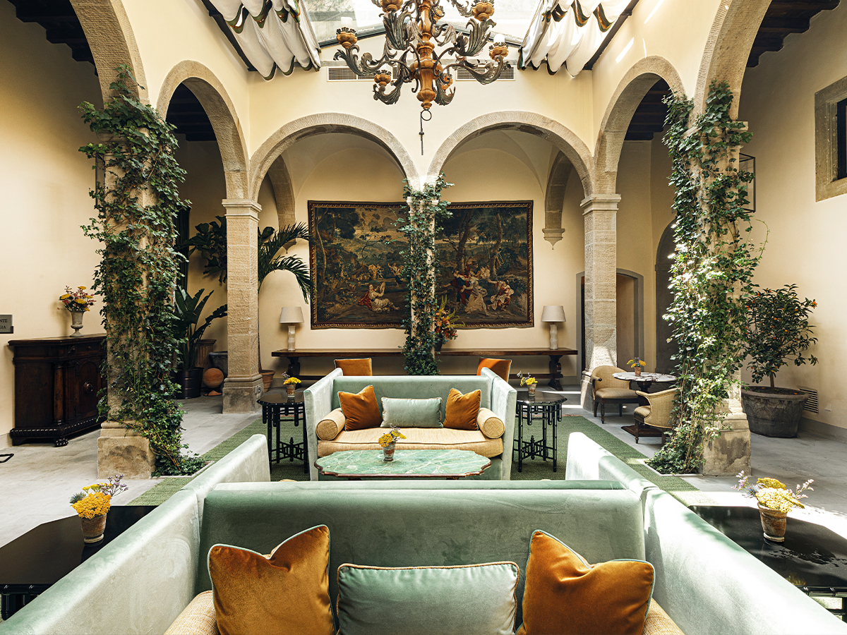 The Historic Cloister at Villa San Michele