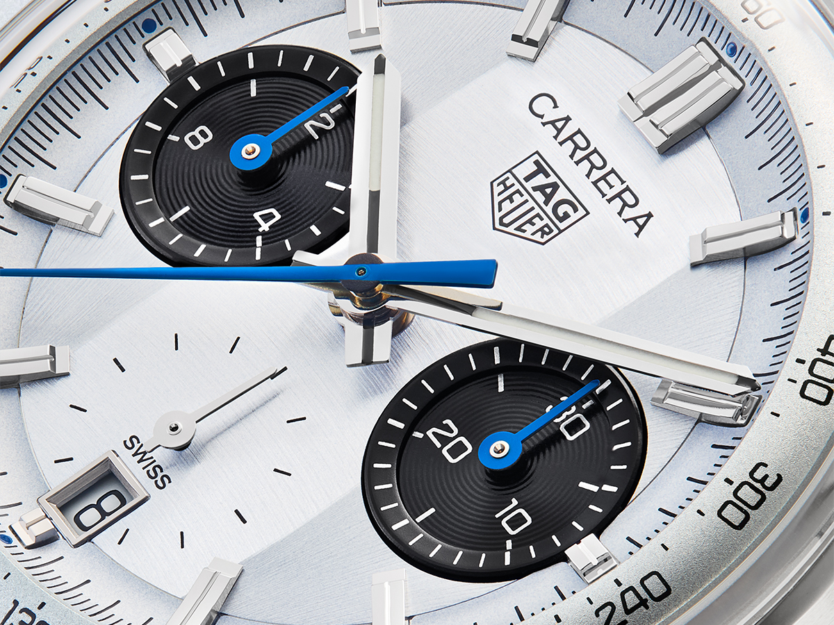 The Côtes de Genève–style dial on the new TAG Heuer Carrera Australian Limited Edition Ref. CBS221E.FC6613