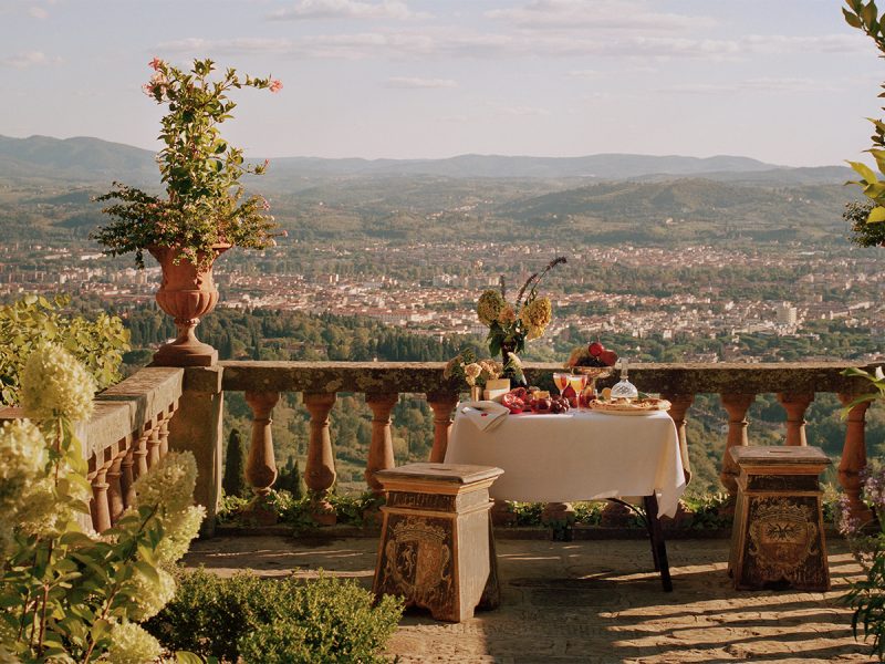 View from Villa San Michele terrace in Florence, Italy