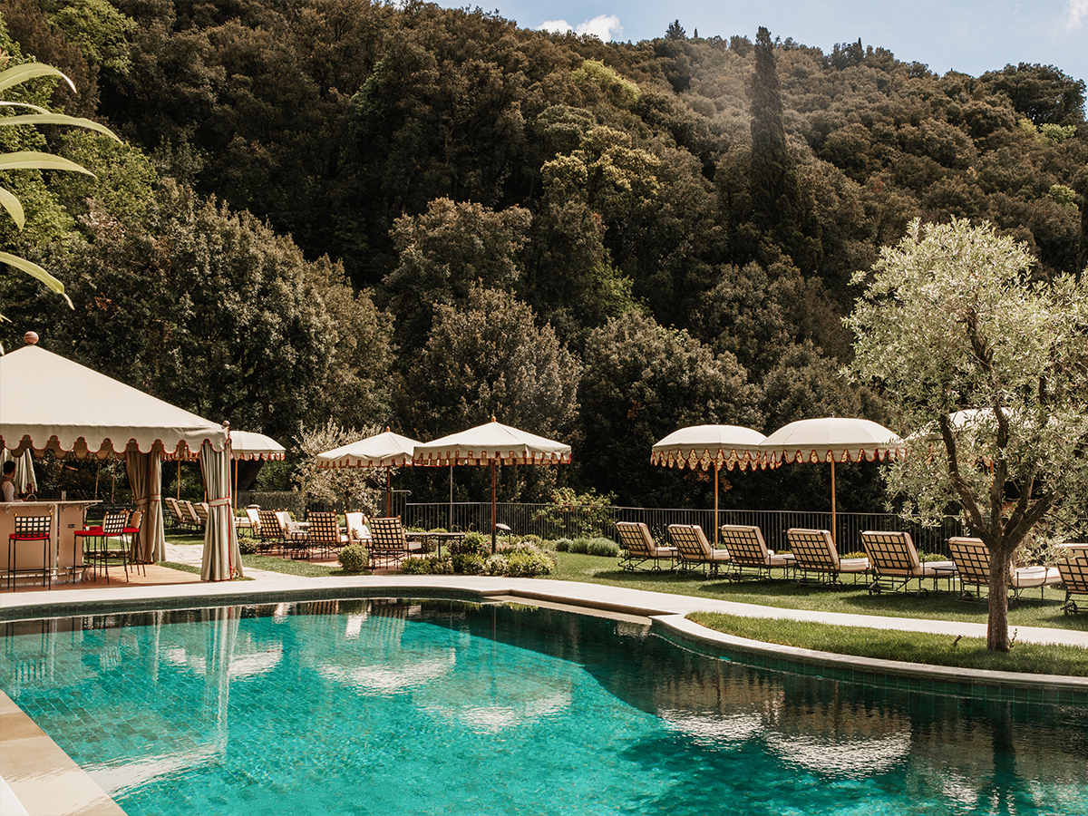 Pool Area at Villa San Michele in Florence, Italy