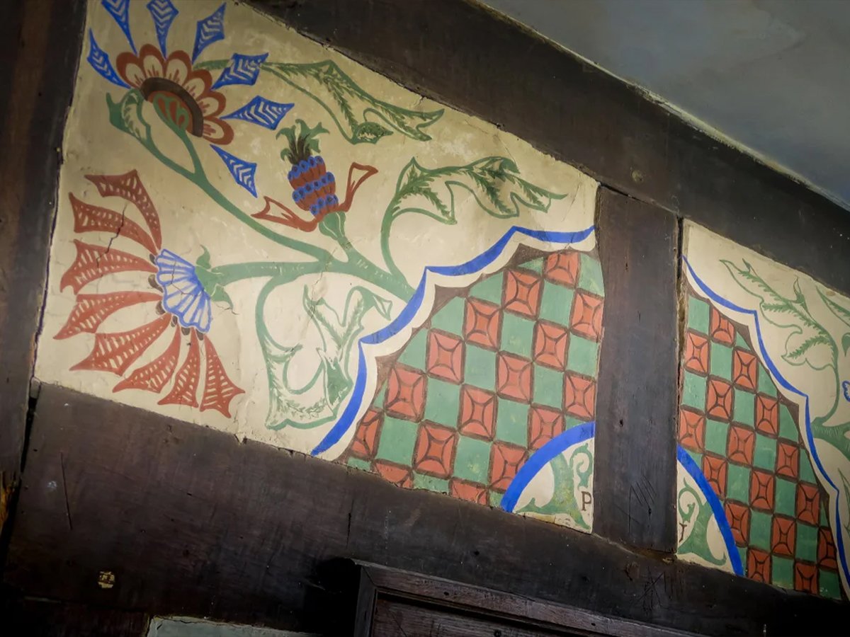 Original archways in Cwmmau Farmhouse as featured in Chloé Zhao’s Hamnet | Image: National Trust/Mike Henton