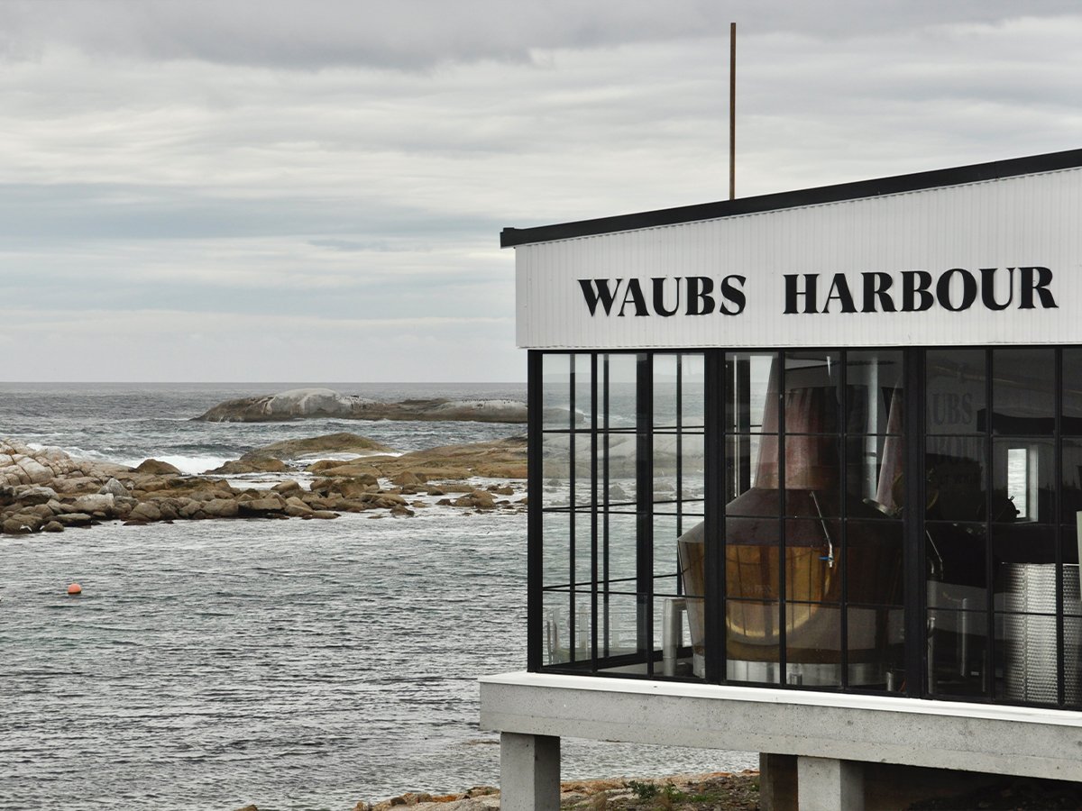 Waubs Harbour Production building