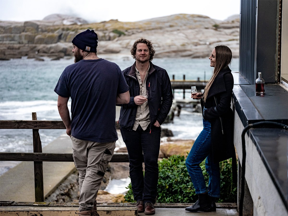 Waubs Harbour co-founders Rob (L), Tim (M) and Bec Polmear (R)