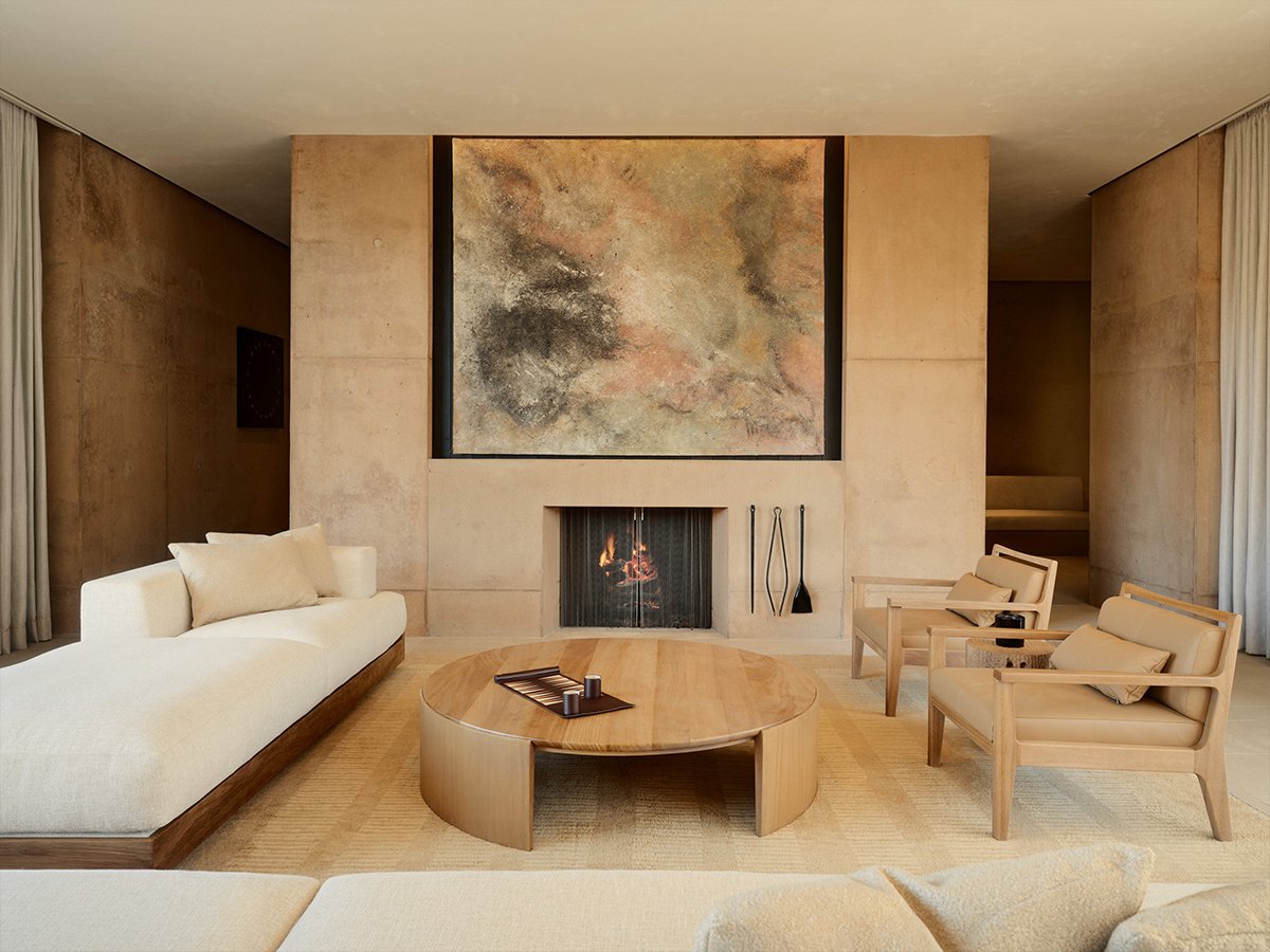 Living room space in Amangiri Villa