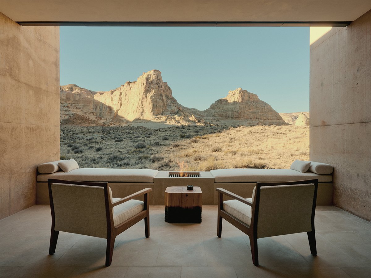 View from Amangiri Suite in Utah