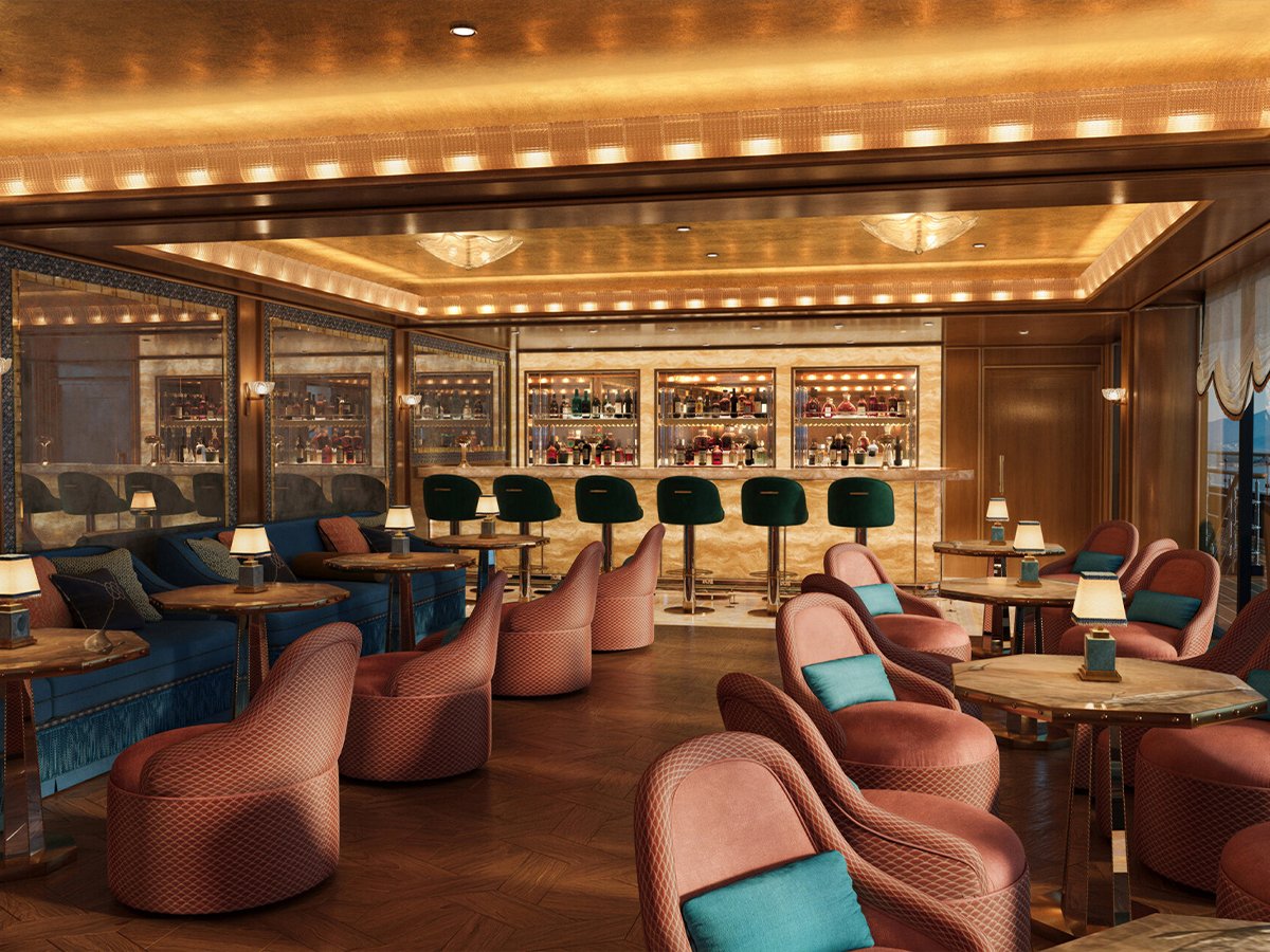 The new yacht features 11 restaurants and lounges