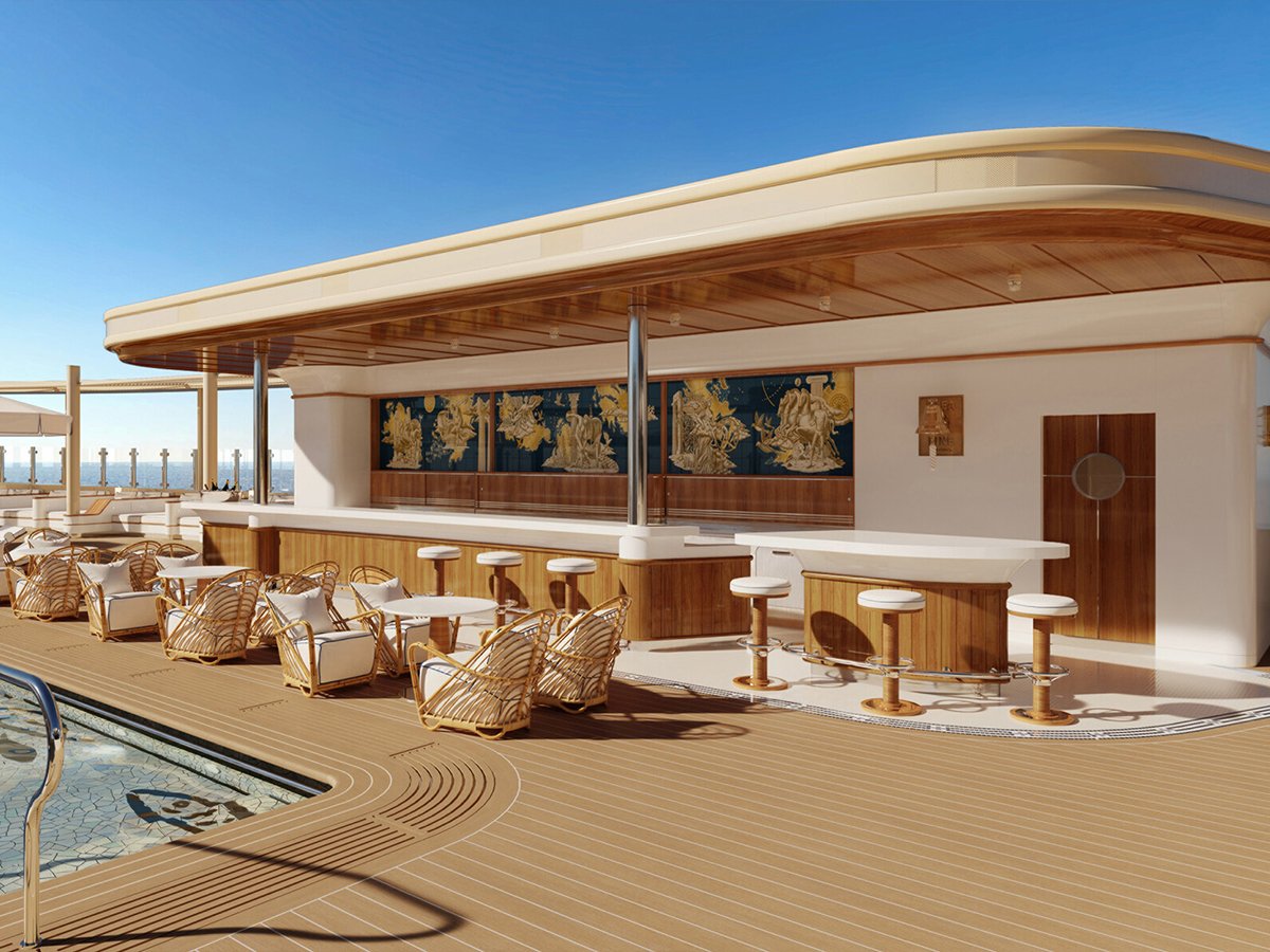 Four Seasons I yacht deck bar