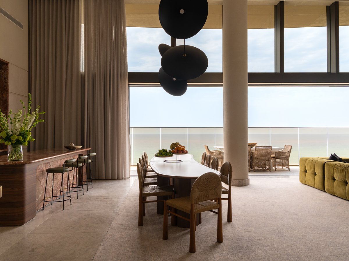 Dining room at Sky House Mondrian Gold Coast | Image: Mondrian