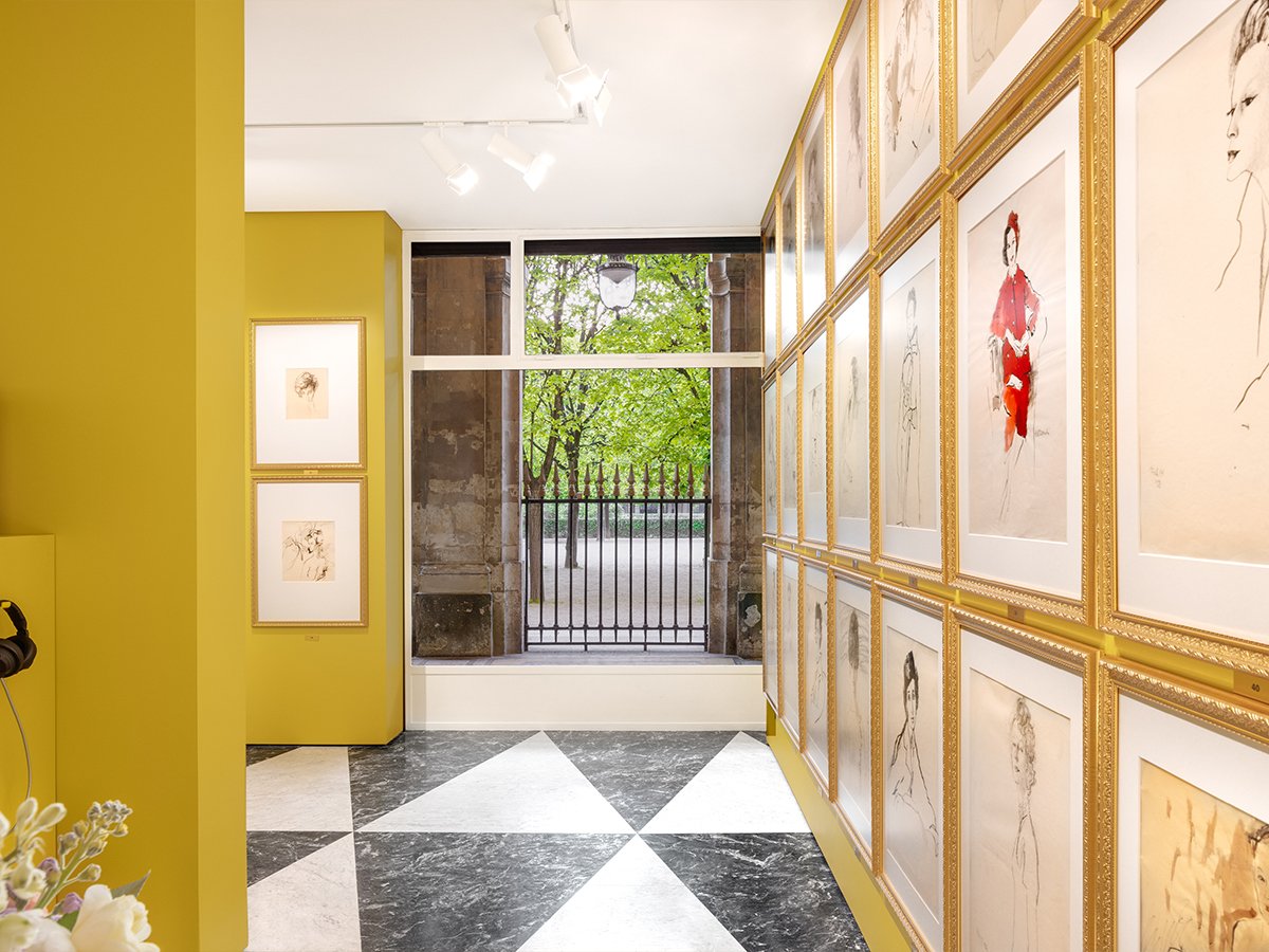 'The Women of René Bouché' Exhibition at Acne Paper Palais Royal | Image: Acne Studios
