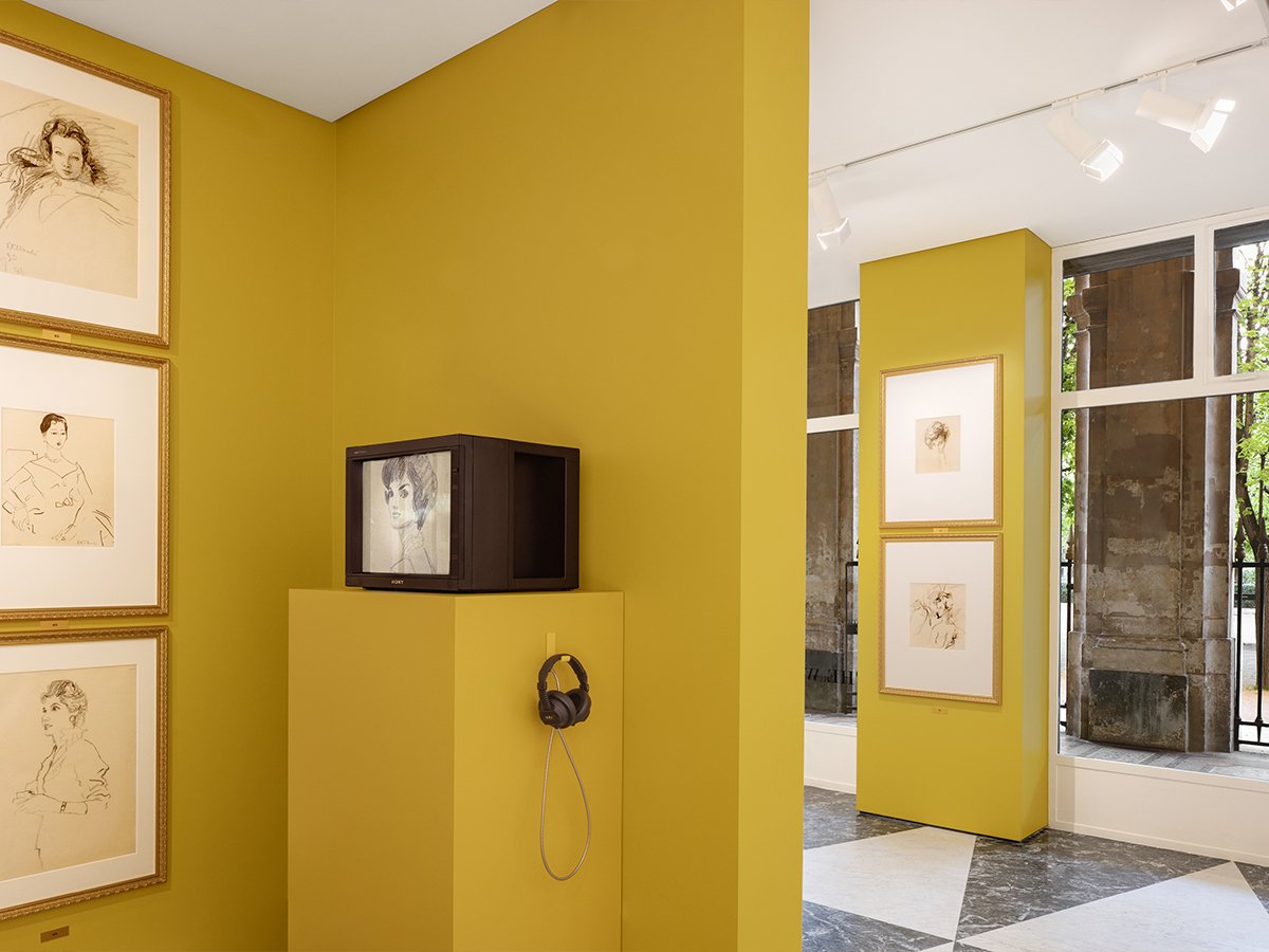 'The Women of René Bouché' Exhibition at Acne Paper Palais Royal | Image: Acne Studios