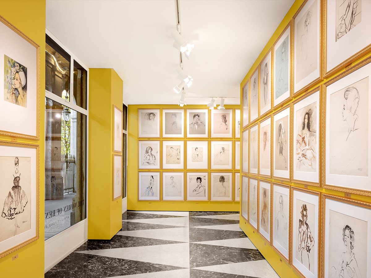 'The Women of René Bouché' Exhibition at Acne Paper Palais Royal | Image: Acne Studios