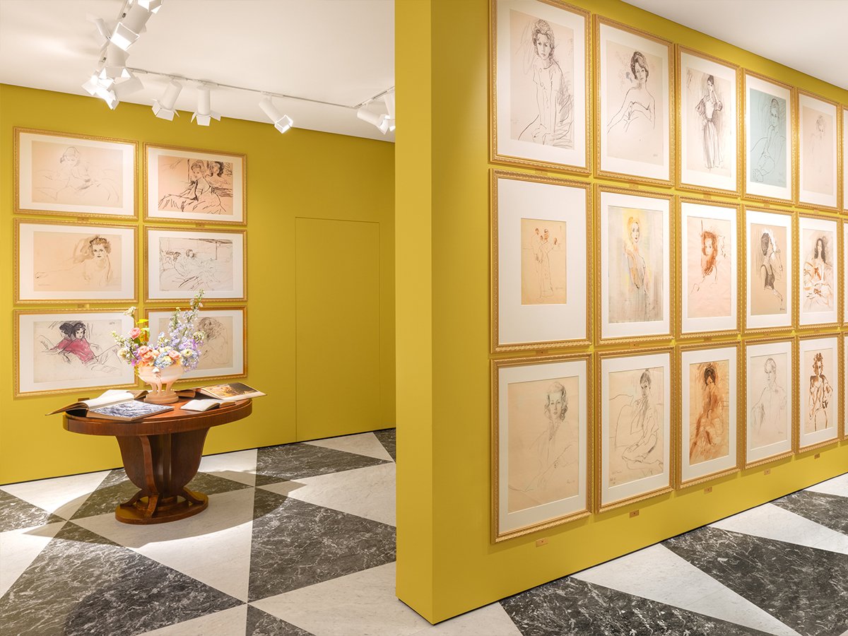 'The Women of René Bouché' Exhibition at Acne Paper Palais Royal | Image: Acne Studios