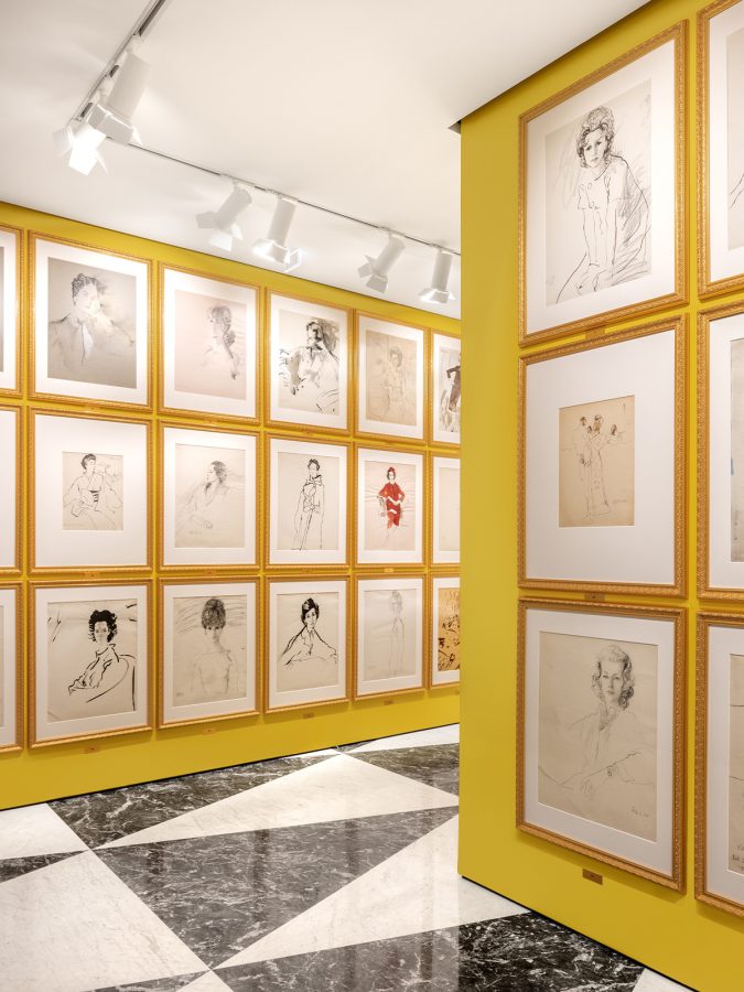 'The Women of René Bouché' Exhibition at Acne Paper Palais Royal | Image: Acne Studios