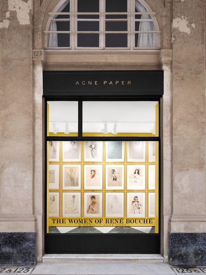 'The Women of René Bouché' Exhibition at Acne Paper Palais Royal | Image: Acne Studios