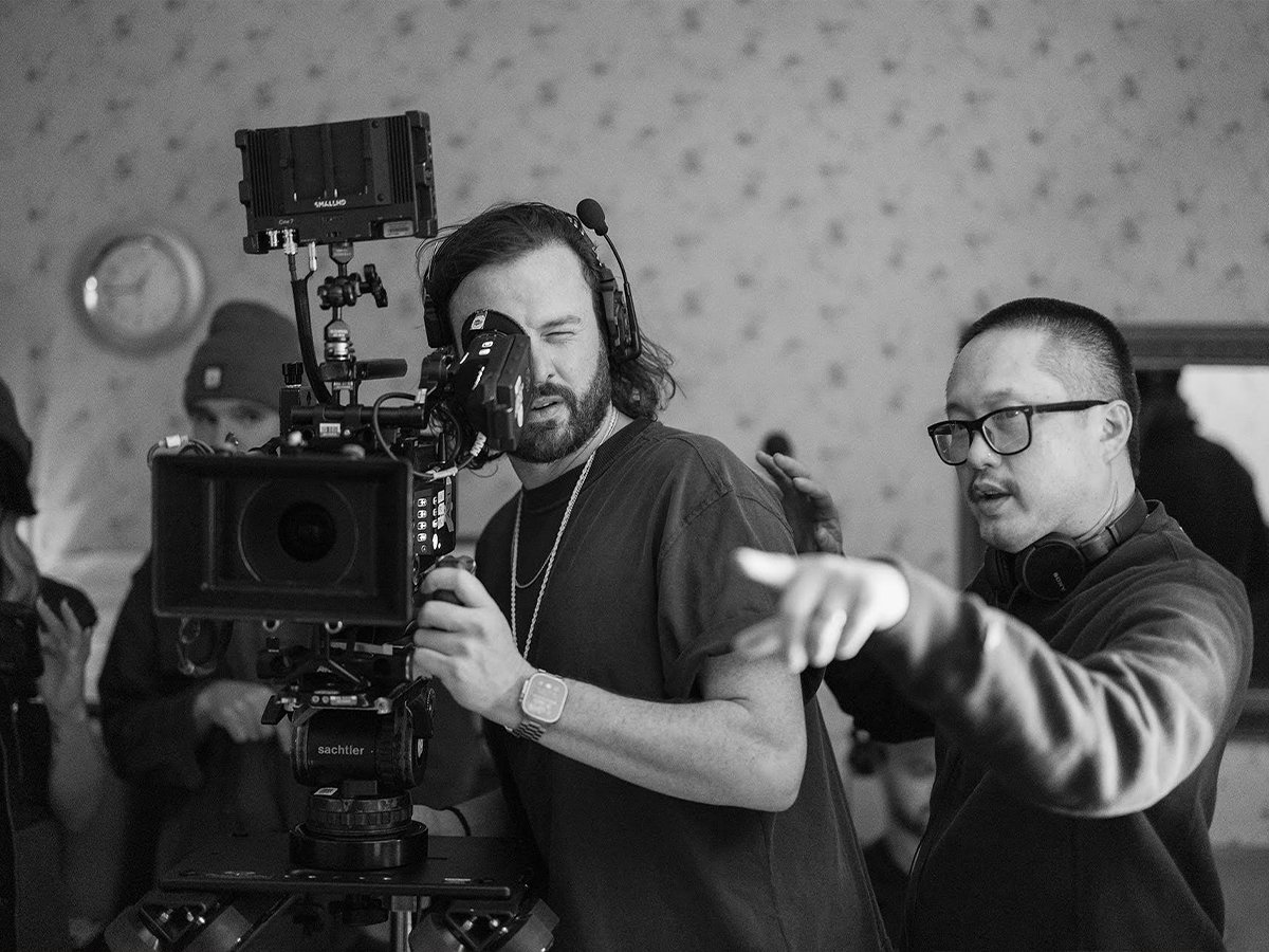 'Undertone' director of photography Graham Beasley (L) with director Ian Tuason (R)