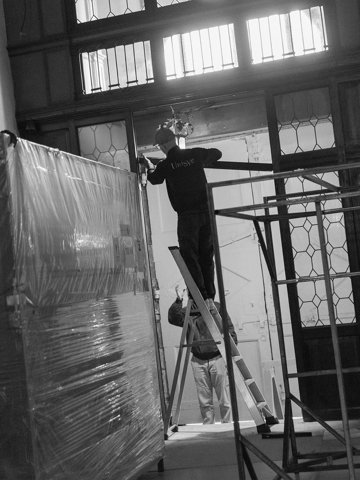 Palazzo restoration work by UniSVe | Image: Fondazione Dries Van Noten