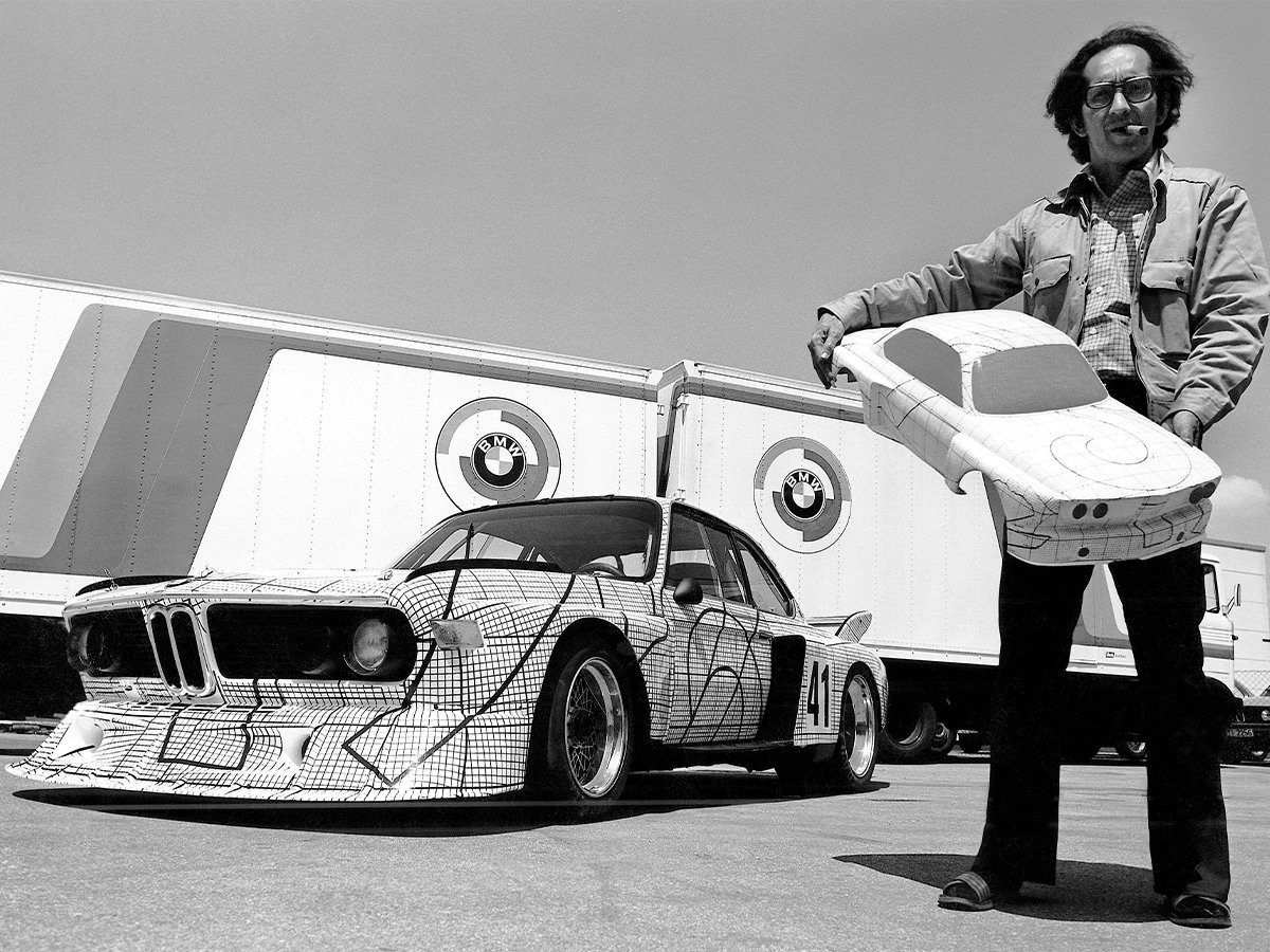 Frank Stella with his BMW Art Car Design in 1978 | Image: Robert Krösche