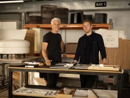 King Living founder David King and head of design Chris Cooke