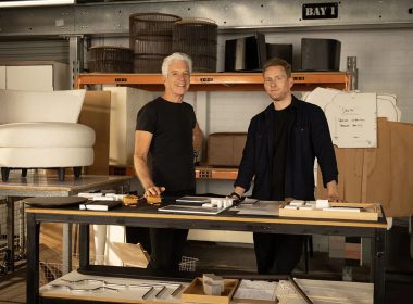 King Living founder David King and head of design Chris Cooke