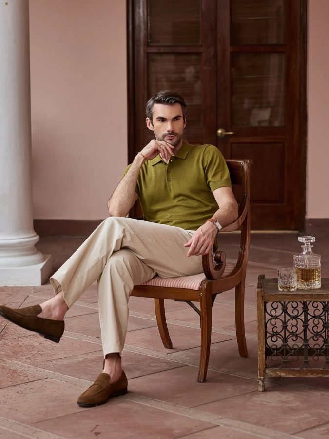 House of Aviar's Silk-Cashmere Polo